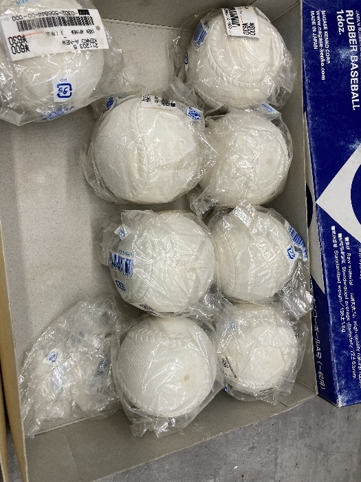 O3a unused storage goods Kenko ball KENKO softball type baseball ball all Japan softball type ream . official recognition lamp 40 piece and more large amount 