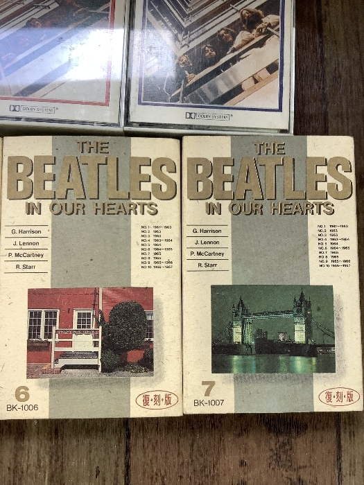F3j ザ・ビートルズ　THE BEATLES 1967年～1970年 1962年～1966年 IN OUR HEARTS 1.5.6.7 カセットテープ レトロ 現状品_画像4
