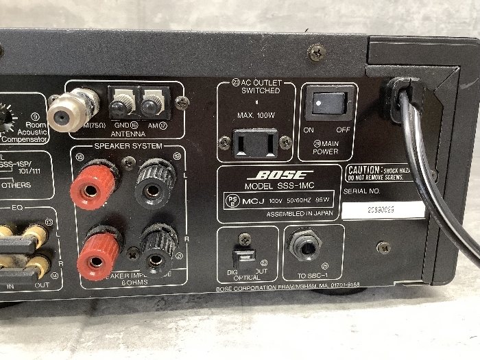 R3a BOSE ボーズ SSS-1MC CDレシーバーアンプ 音響機器 オーディオ 通電OK 現状品の画像6