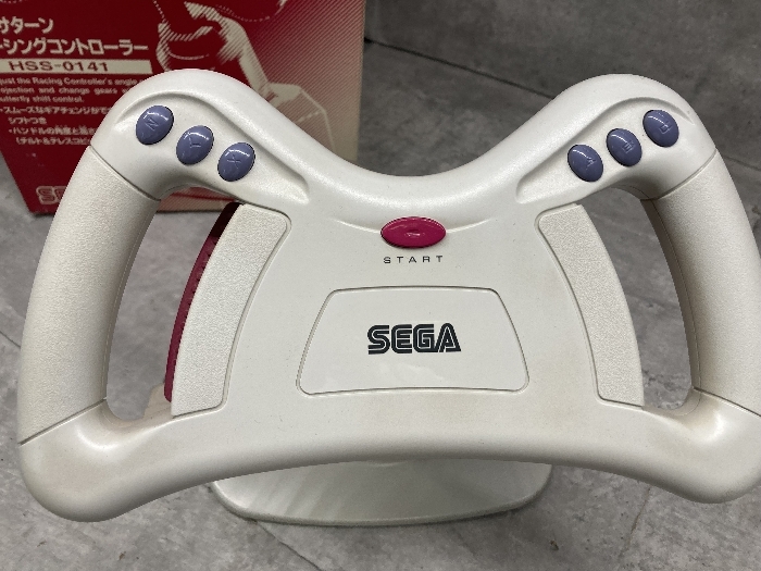 W4a セガサターン レーシングコントローラー 箱付き 中古現状品 HSS-0141 SEGA_画像2