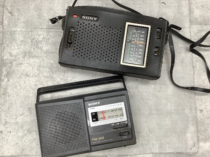 G2a SONY ソニー ラジオ ICF-5350 ICF-29 AM FM 昭和レトロ 2個セット 現状品_画像1