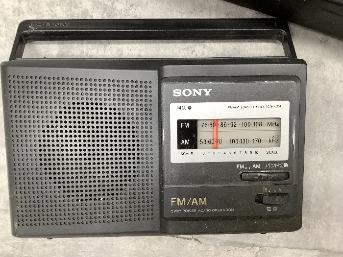 G2a SONY ソニー ラジオ ICF-5350 ICF-29 AM FM 昭和レトロ 2個セット 現状品_画像2