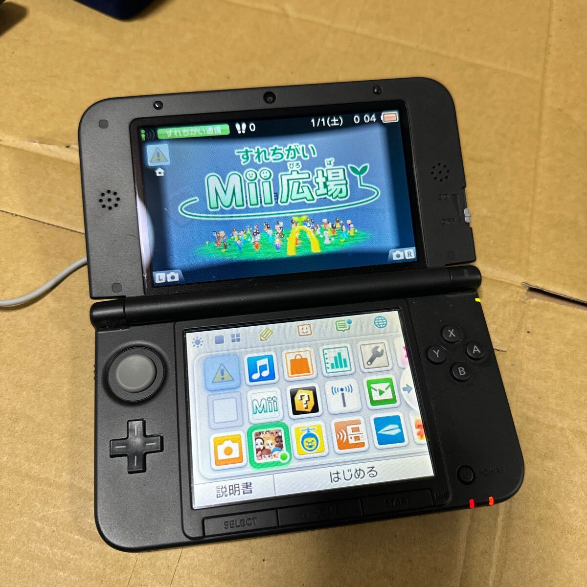 あ-7129）NINTENDO 3DS LL 本体 SPR-001 通電のみ確認 現状品の画像2