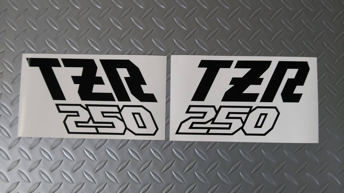 TZR250 １KT アッパーカウル デカール カッティング ステッカー// チャンバー マフラー サイレンサー ガソリンタンク アンダーカウルの画像1