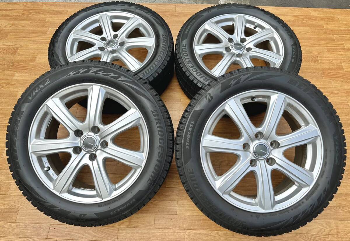 MILLOUS 17インチ ホイール＆BS BLIZZAK VRX2 215/55R17 4本セット★レクサスHS ヴェゼル オデッセイ クラウン C-HR マークX ヤリスクロス_画像8