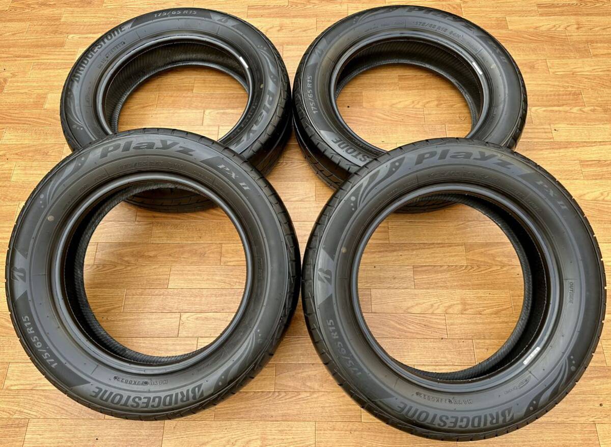 BRIDGESTONE playz PXII 2022年製 175/65R15 4本セット★ヤリス アクア スペイド ポルテ ヴィッツ フィット スイフト キューブ ノート等に_画像8