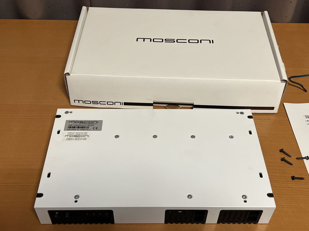 MOSCONI AS100.4 100w×4ch パワーアンプ 正規品  シリアル末番00の画像3