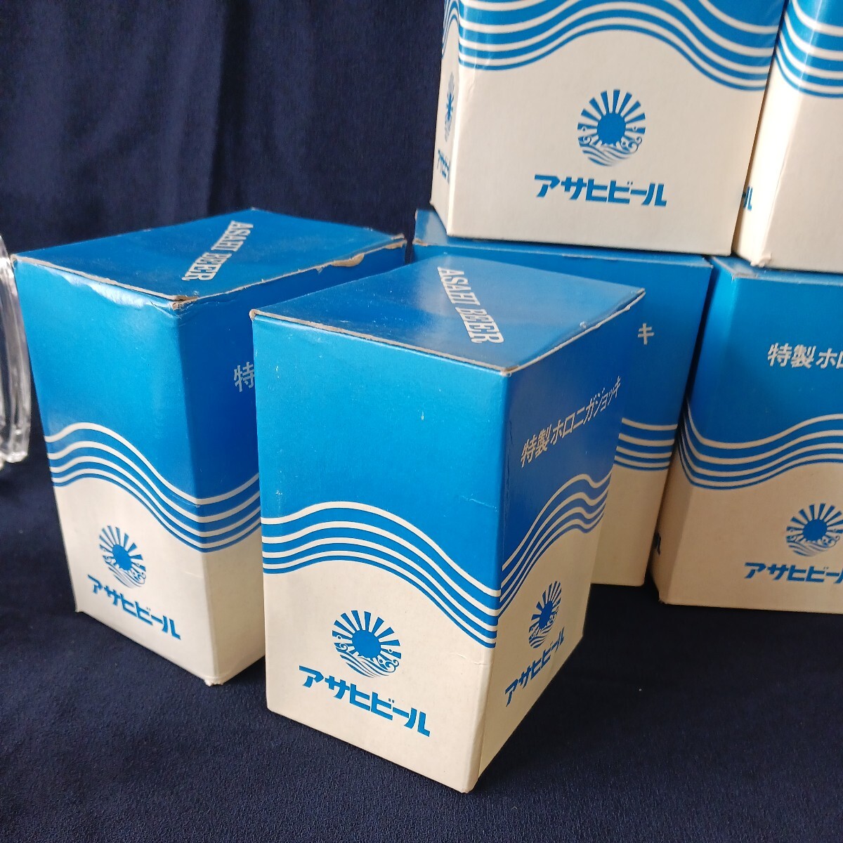 アサヒビール 特製ホロニガジョッキ 6客 昭和レトロ  ビアジョッキの画像6