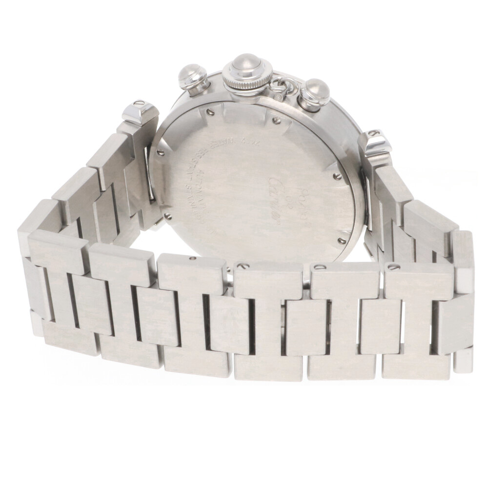 カルティエ パシャC クロノグラフ 腕時計 時計 ステンレススチール W31048M7(2412) 自動巻き メンズ 1年保証 CARTIER 中古 美品_画像5