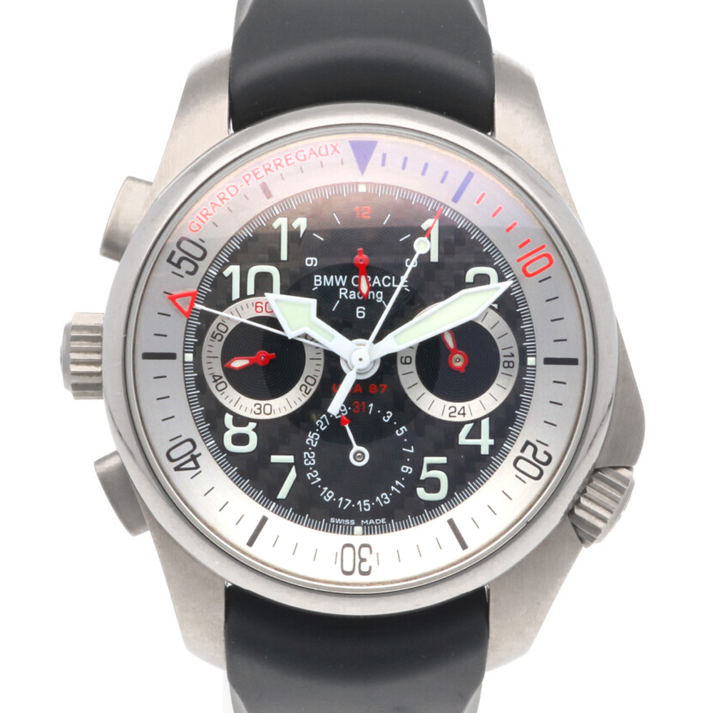 ジラール・ペルゴ オラクルレーシング BMW 腕時計 時計 チタン 49931 自動巻き メンズ 1年保証 GIRARD-PERREGAUX 中古_画像1