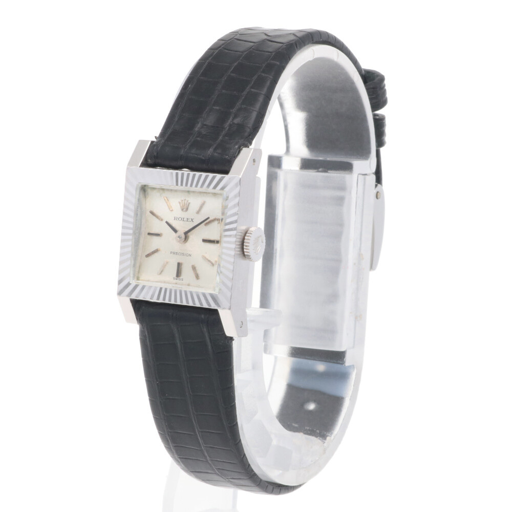 ロレックス プレシジョン 腕時計 時計 18金 K18ホワイトゴールド 2157 手巻き レディース 1年保証 ROLEX 中古_画像3