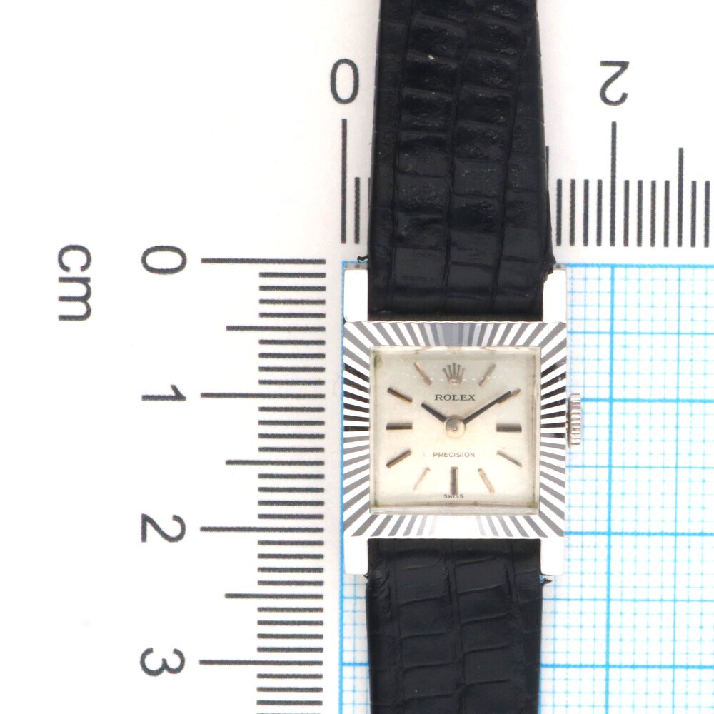 ロレックス プレシジョン 腕時計 時計 18金 K18ホワイトゴールド 2157 手巻き レディース 1年保証 ROLEX 中古_画像10