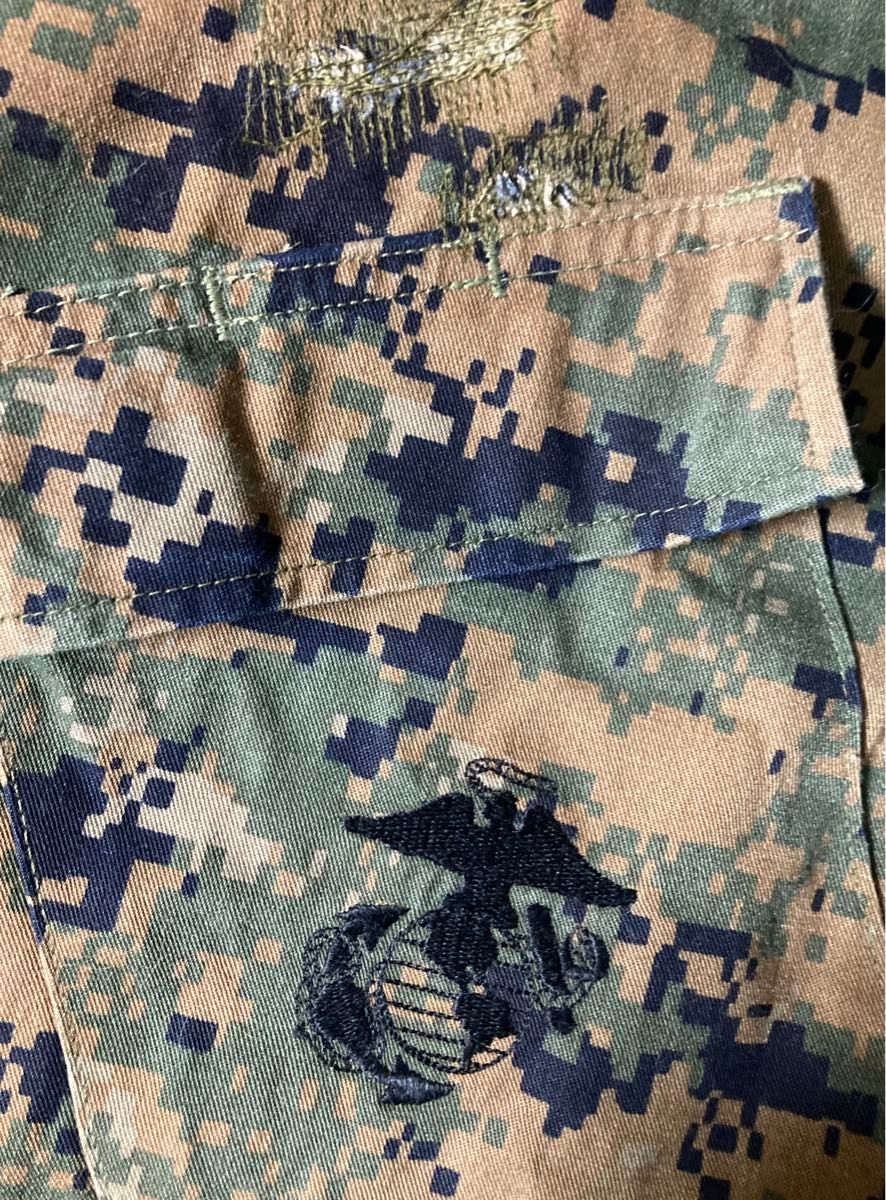 マーパット迷彩服 迷彩 ミリタリージャケット 米軍実物 コンバットジャケット BDU S-REG 海兵隊 USMC
