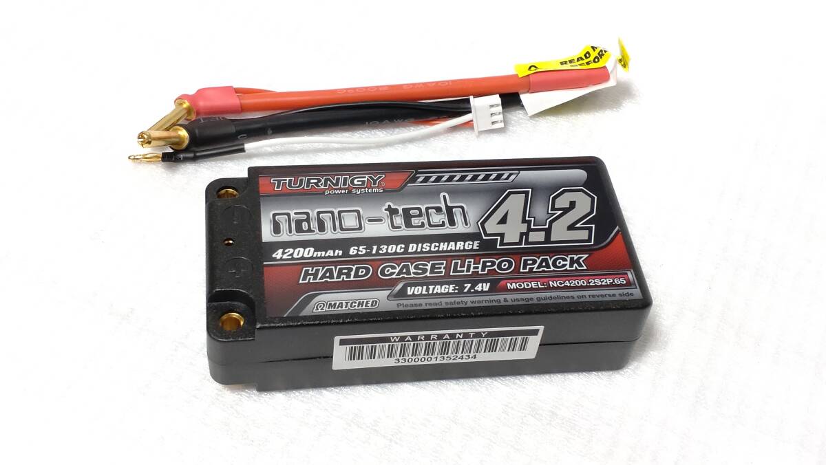  newest Turnigy nano-tech 7.4V 4200mAh 2S2P ROAR APPROVED 65/130C Short lipo new goods * unopened goods 