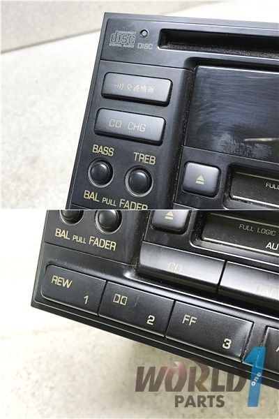 ECR33 スカイライン 純正 FM/AM CD カセットデッキ オーディオ 電装品 28188 25U00 R33 SKYLINE GTS25T タイプM NISSAN 日産の画像3