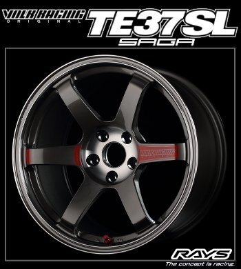 在庫あり【4本価格】 TE37SAGA SL 18×9.5J +45 5H-114.3 FACE-4 ハブ径 φ73.1の画像2