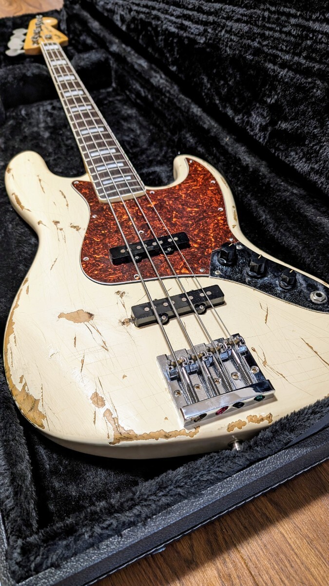 Fender Japan JAZZ BASS ハードレリック ジャズベース フェンダー ベース 4弦 T025104 HIP SHOT ヒップショット ブリッジ_画像1