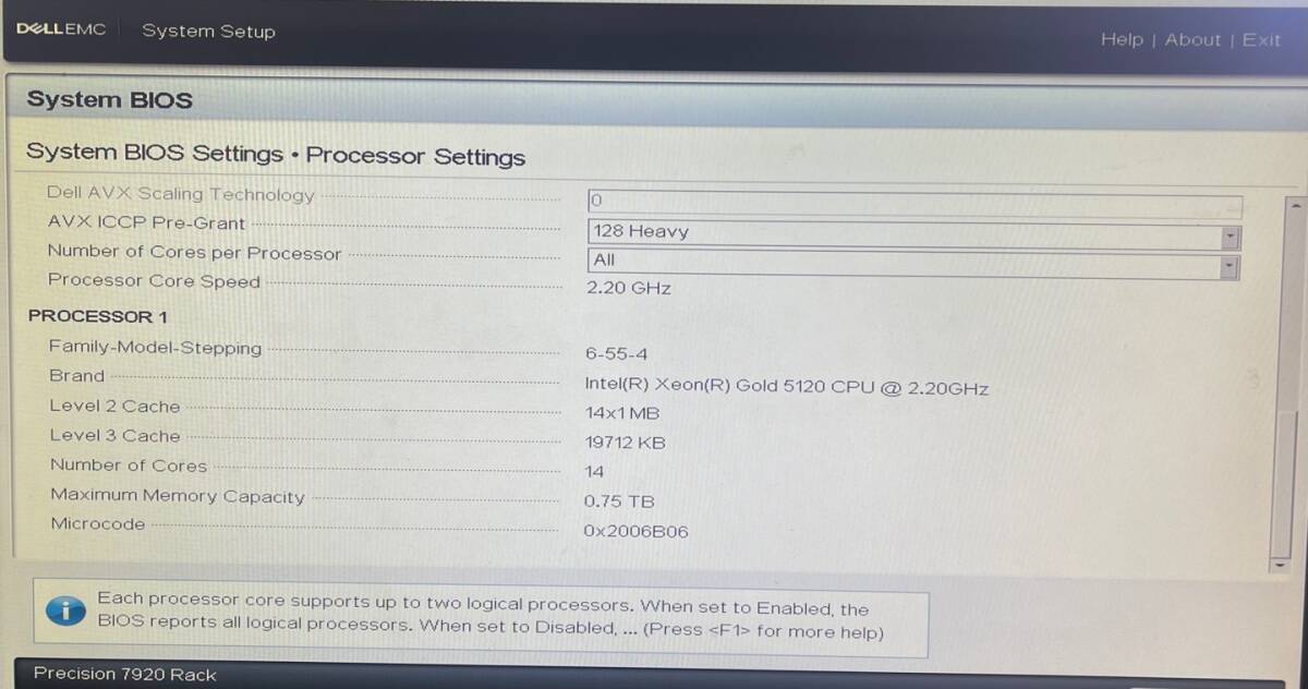 Dell EMC Precision 7920 RACK 1x Gold 5120 14Core 2.20GHz 32GB 2x 500GB Express _画像5
