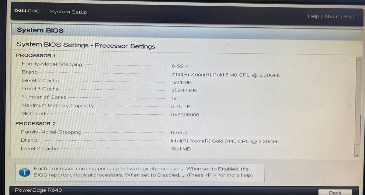 Dell EMC PowerEdge R640 2x Gold 6140 18Core 2.30GHz 128GB 4x 600GB H730P Mini Enterprise の画像5