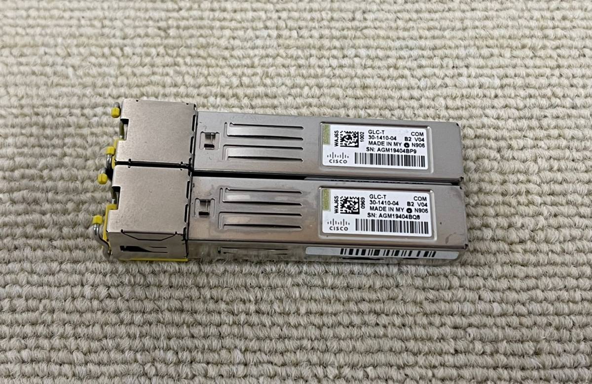 2本セット Cisco シスコ 純正 GLC-T Transceiver Module 30-1410-04の画像1