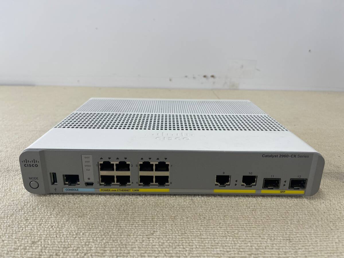Cisco WS-C2960CX-8PC-L V02 15.2 8-Port PoE Switch 初期化済みの画像1