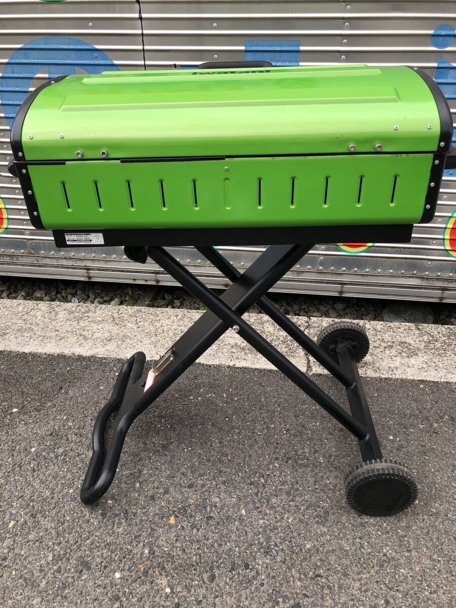 IWATANI グリルステーション イワタニ カセットガスBBQグリル IW-BBQ-GR グリーン 折り畳んで持ち運べる の画像9