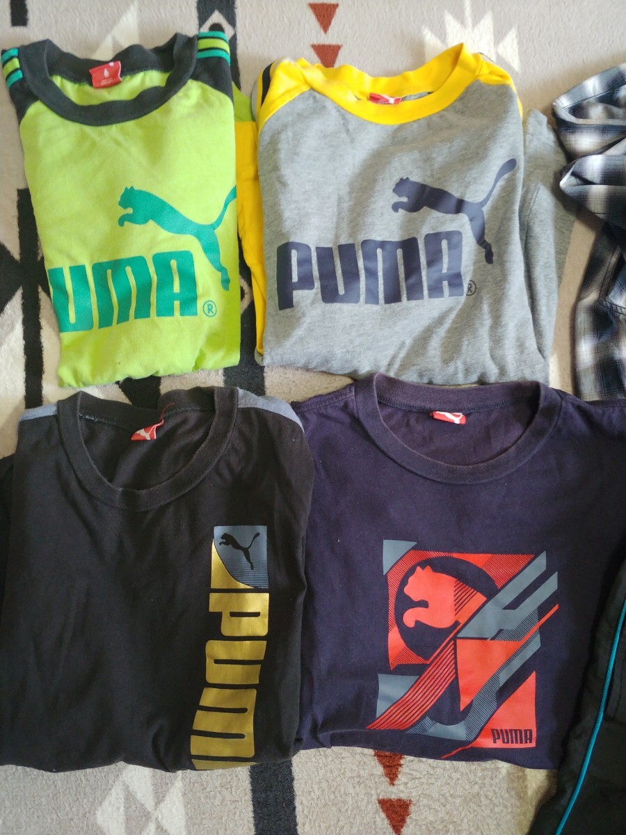  Puma long sleeve T shirt 160 set sale secondhand goods child clothes Kids 