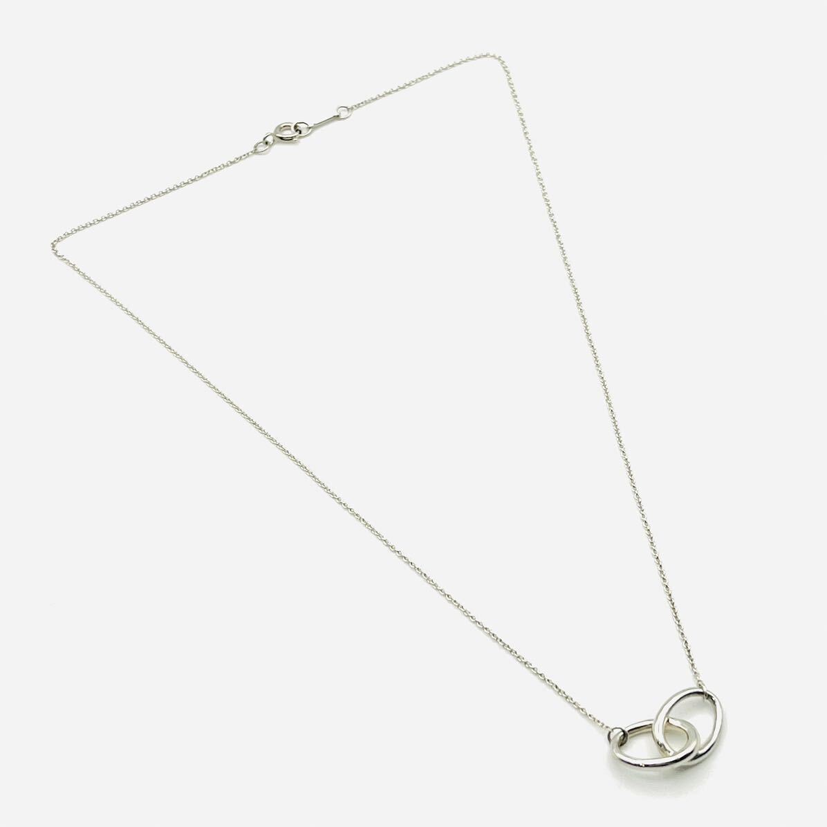 良品 Tiffany&Co ティファニー ダブルループ ネックレス 良品 Tiffany&Co ティファニー ダブルループ ネックレス