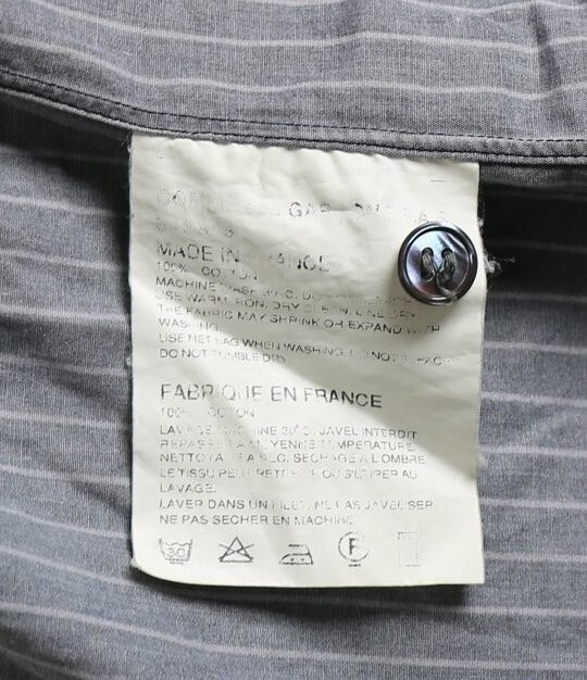 14SS SUPREME x COMME des GARCONS SHIRT Baseball Shirt Size L シュプリーム コムデギャルソンシャツ フランス製 黒 b7985_画像9