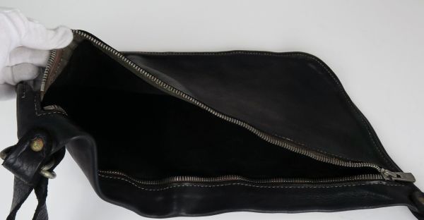 GUIDI グイディ Q10 ZIP BELT BAG レザー ジップ ベルト バッグ b7555_画像6