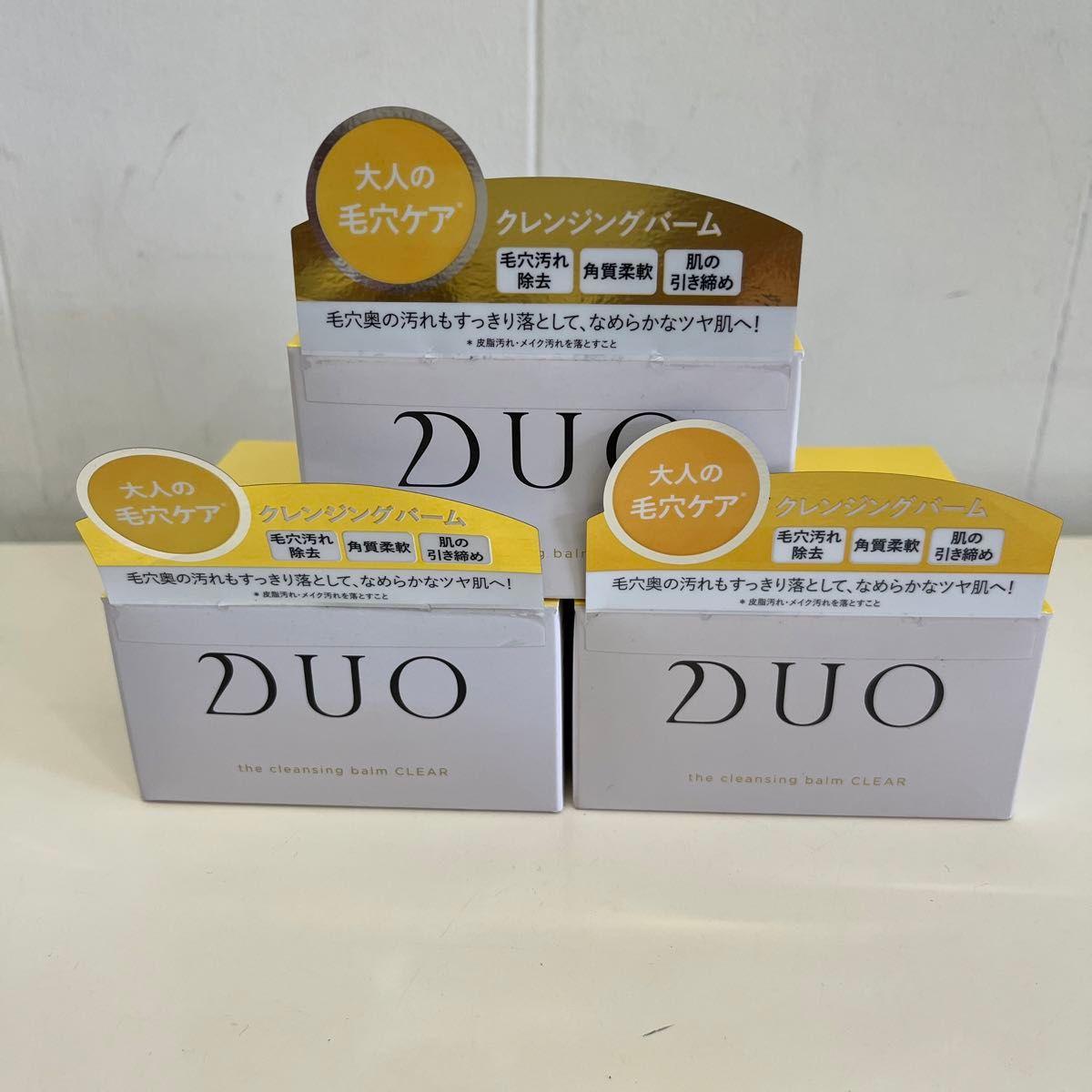 ■新品未開封■DUO デュオ ザ クレンジングバーム クリア  90g 3個