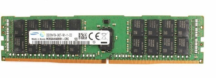 SAMSUNG M393A4K40BB1-CRC0Q 32GB PC4-2400T 2400MHZ PC4-19200 ECC 1.2V DDR4 SDRAM 288-PIN RDIMM増設メモ
