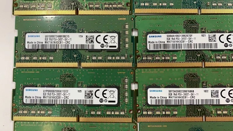 初期保障★SAMSUNG 8GB PC4-2400T SODIMM メモリ DDR4-19200 DDR4 PC4-19200 10枚組 ★送料無料_画像2