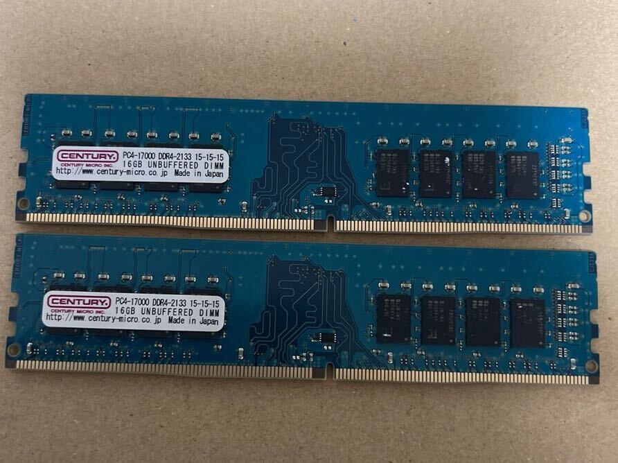 PC4-17000 DDR4-2133 16GBメモリ 2枚 ③の画像1