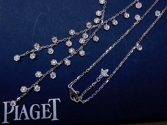 Ожерелье Piaget Piaget ☆ K18WG Белое золото бриллиантовые аксессуары для сада □ 5H6DS