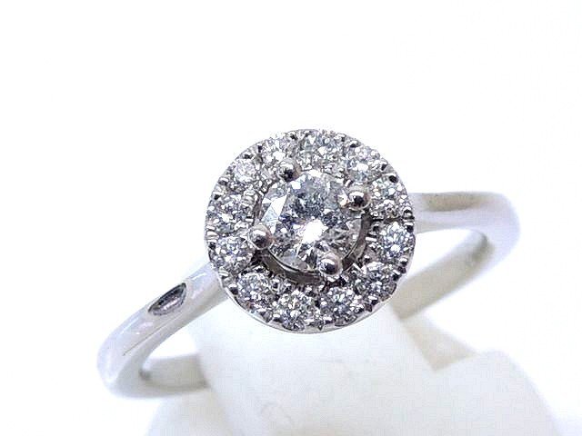 全ての 7号 0.11ct ダイヤ0.18ct ☆ リング フォーエバーマーク FOREVERMARK 新品同様 センターオブマイユニバース 3L6DS □ プラチナ 指輪 プラチナ台