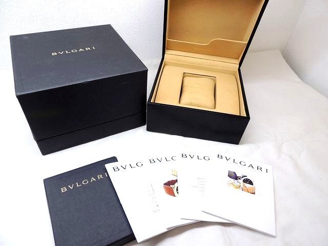※箱のみ ブルガリ 時計ボックス 付属品 ■ 内箱・外箱 ブラック ウォッチボックス BVLGARI □5A6DS_画像1