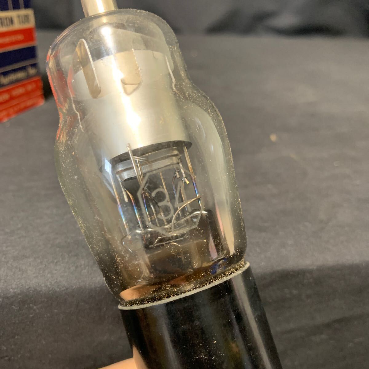 ELECTRON TUBE SUPPLIED BY RCA 米国製 しん真空管 箱入り 34 CL-14 (3-46) 元箱入り 