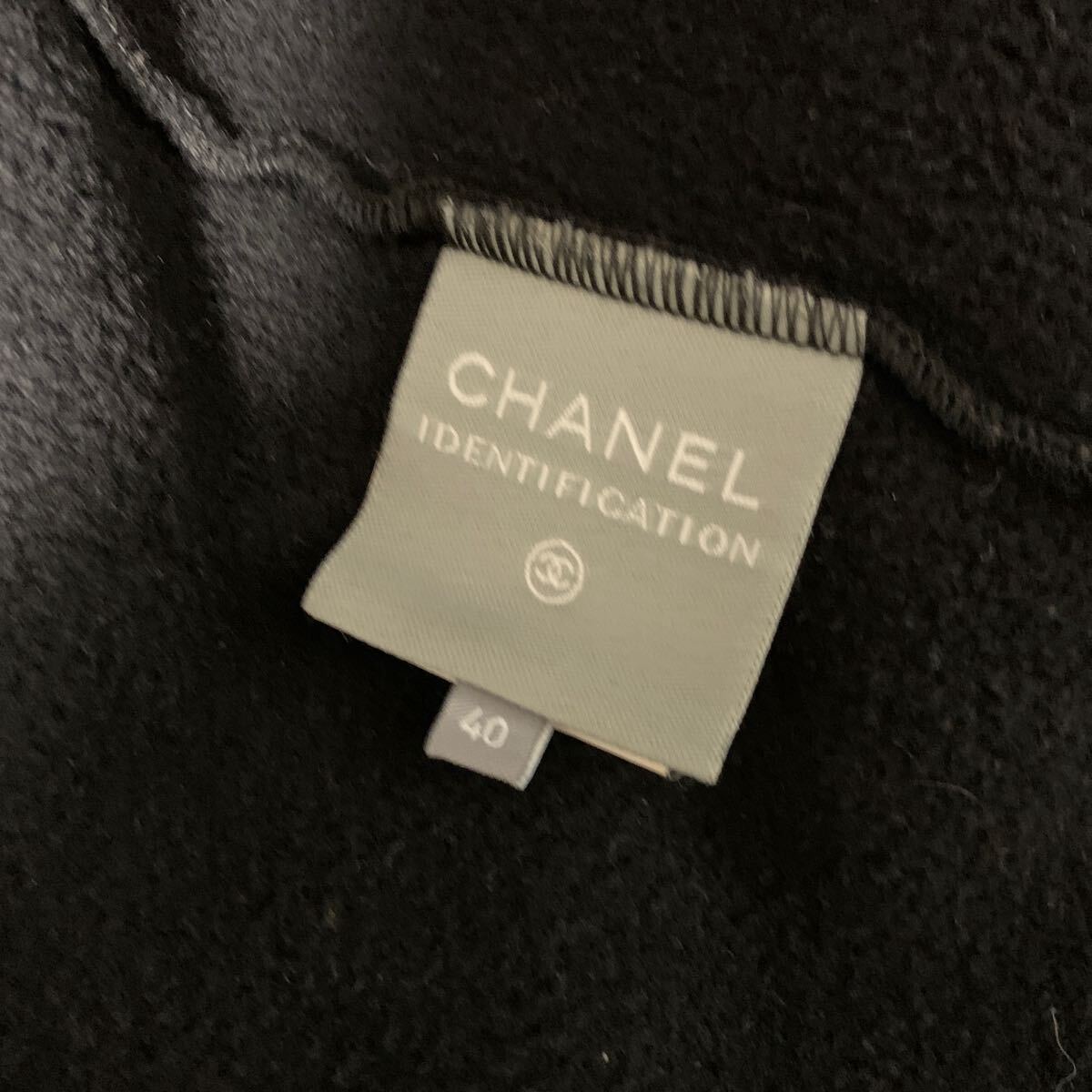 CHANEL シャネル ブルゾン P19983 ブラック サイズ40 フリース ジップアップパーカー ココマーク スポーツライン パーカーの画像4