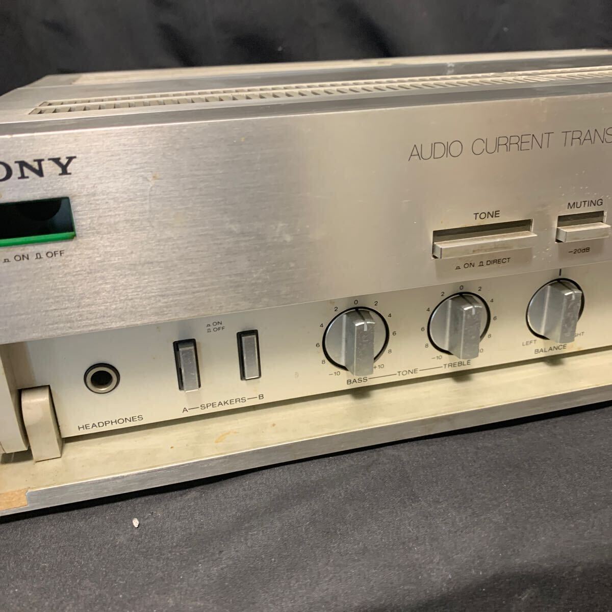SONY ソニー TA-AX8 プリメインアンプ 動作未確認 AUDIO CURRENT TRANSFER INTEGRATED STEREO AMPLIFIER 音響機器_画像3