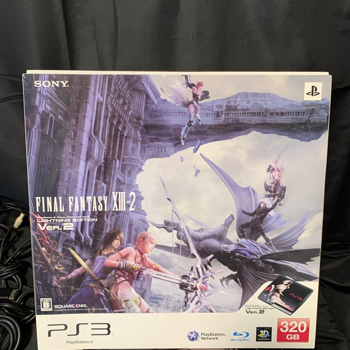 SONY PlayStation3 PS3 CECH-3000B ファイナルファンタジー XIII-2 ライトニングエディション Ver.2 本体 動作確認済み finalfantasy_画像7