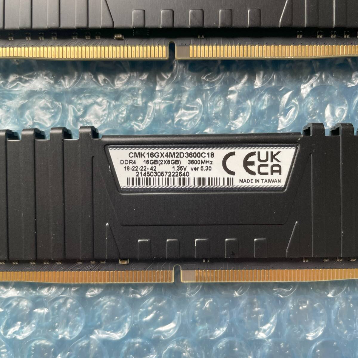 CORSAIR VENGEANCE LPX 8GB×2枚 計16GB DDR4 3600MHz 1.35V 中古 デスクトップ メモリ【DM-812】の画像3