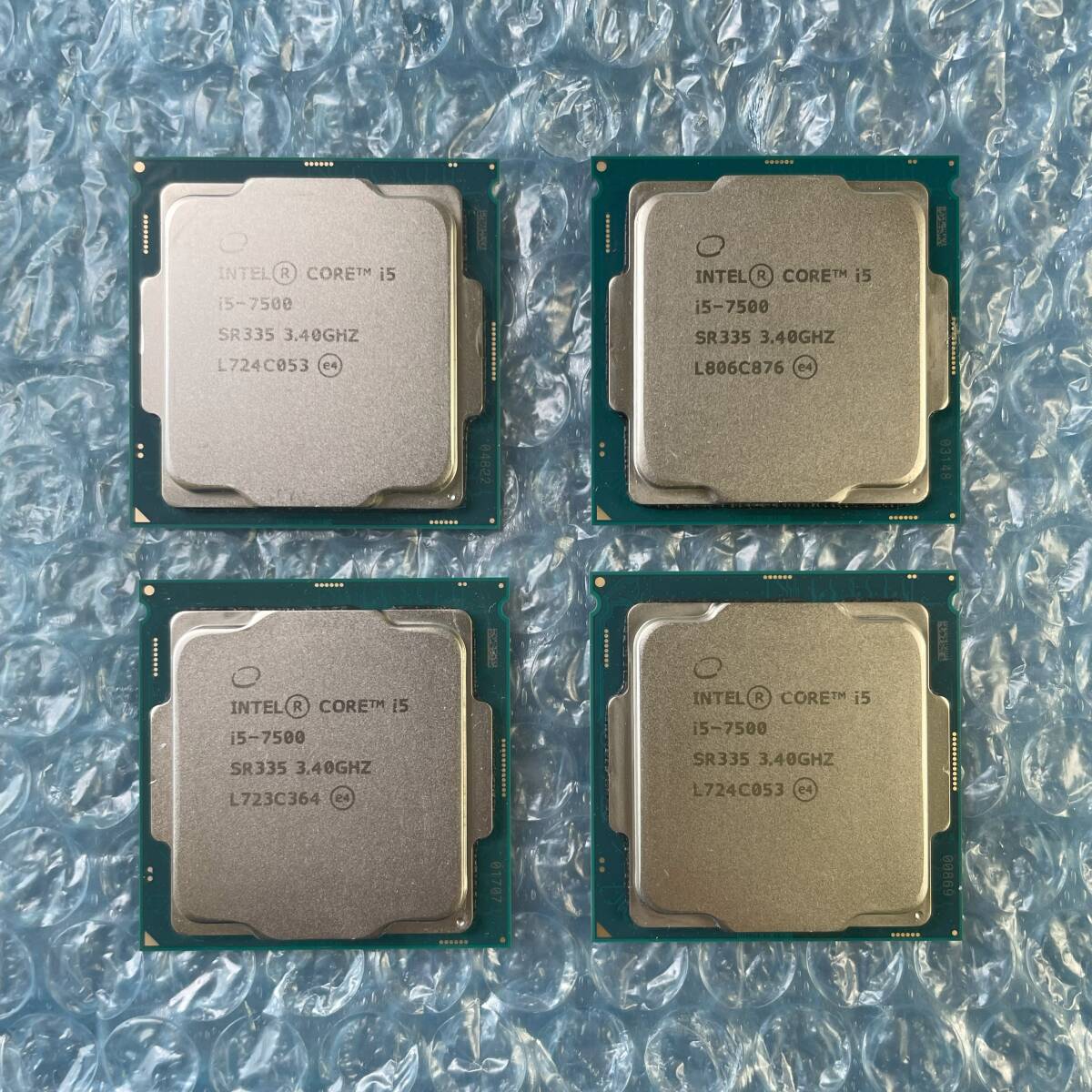 Intel(R) Core i5-7500 SR335 3.40GHz 4個セット Dell Optiplex3050 中古 デスクトップ CPU 【DC-187】の画像1