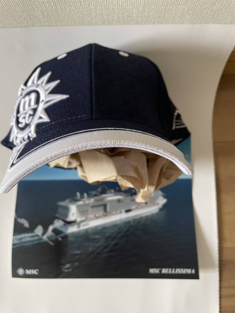 MSCクルーズ　船内限定キャップ　新品未使用　帽子　船旅　豪華客船　クルーズ旅　男女兼用　フリーサイズ_画像5