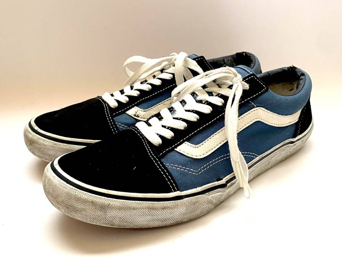 ★ VANS ★ OLD SKOOL US11 29cm VANS Old Skool バンズ オールドスクール スウェード キャンバス スケート スケボー ネイビー ブラック 黒_画像1