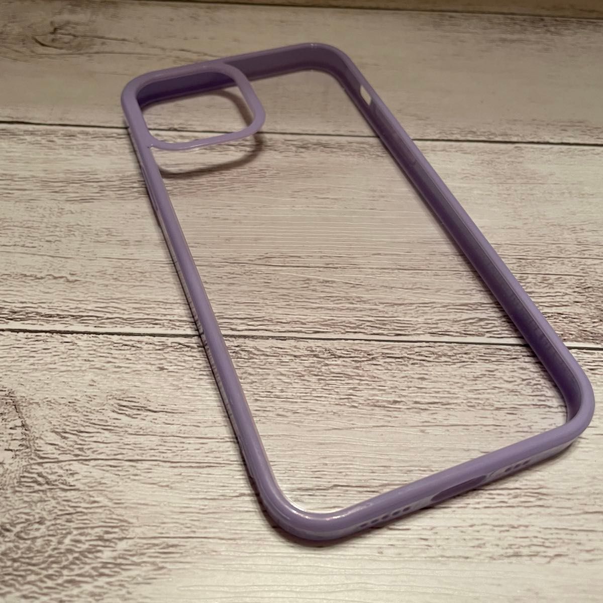 紫　iPhone12 12pro 韓国　透明　おしゃれ　クリア　カラフル　ケース クリアケース 可愛い 耐衝撃