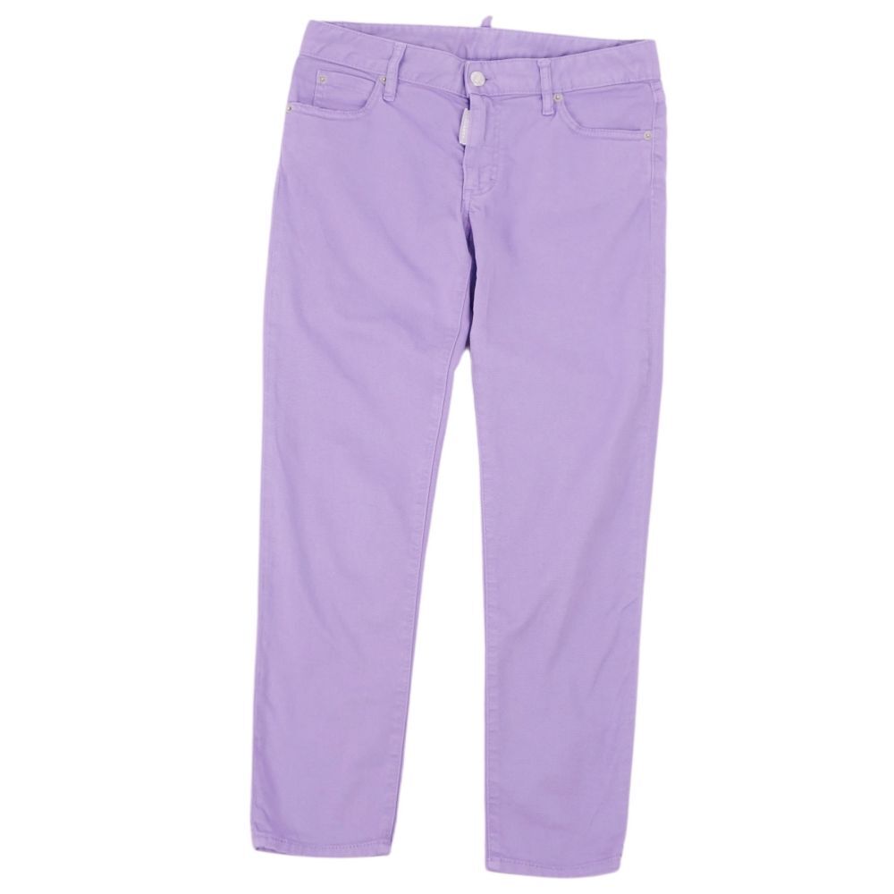 Красивые товары Desquaded Dsquared2 брюки Джинсовые штаны хлопковые сплошные дни дамы Италия 38 Purple CF04OR-RM11E27238