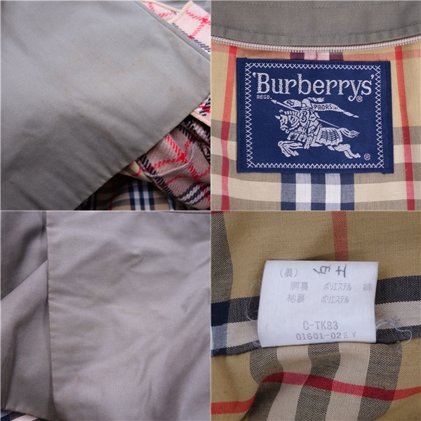 Vintage バーバリー Burberrys コート ステンカラーコート バルマカーンコート ライナー付き アウター メンズ 90-165 cf04me-rm11f09627_画像7