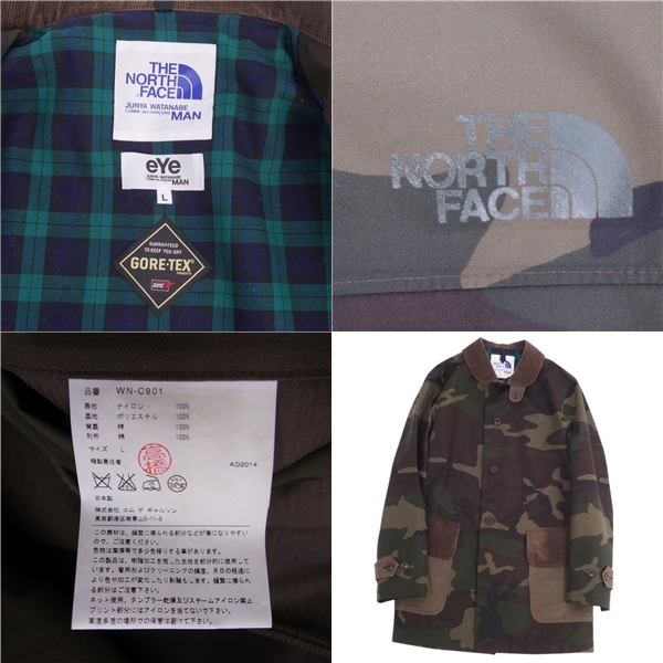 美品 ザノースフェイス THE NORTH FACE JUNYA WATANABE COMME des GARCONS コート 迷彩 GORE-TEX アウター メンズ L cf04me-rm11f09630_画像6