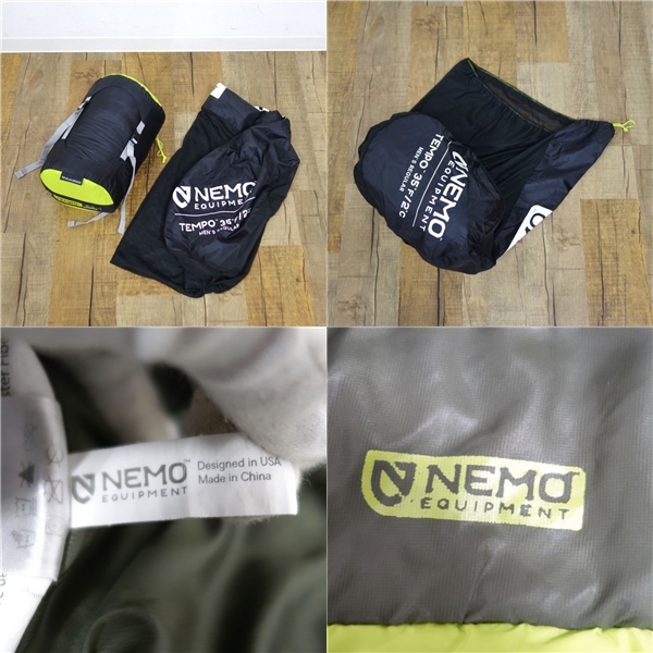 ニーモ NEMO TEMPO 35 テンポ メンズ レギュラー 化繊 シュラフ マミー型 寝袋 寝具 キャンプ アウトドア cf04dm-rk26y05519_画像10
